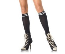 Leg Avenue Knee Highs with Striped Top Style 5205