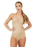 Capezio Nude Plunge Front Deep Back Leotard, Adult 3765W