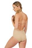 Capezio Nude Plunge Front Deep Back Leotard, Adult 3765W