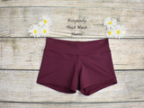 Daisy Dancewear Solid Color Wide Waist Shorts - Ultra Soft Fabric