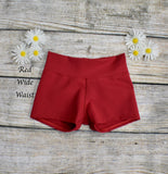 Daisy Dancewear Solid Color Wide Waist Shorts - Ultra Soft Fabric