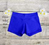 Daisy Dancewear Solid Color Wide Waist Shorts - Deluxe Fabric